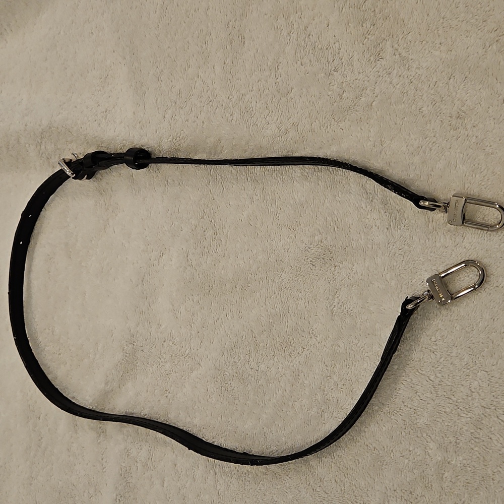 Louis Vuitton Black Crossbody Bag  Strap 38” inch